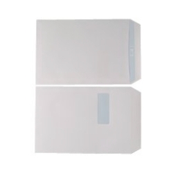 C4 White Window Envelopes