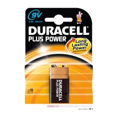 Duracell Plus MN1604 (9V) Batteries