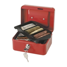 6" Cash Box, Red