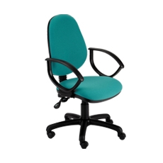 Windsor High Back Operator Chair With Fixed Arms