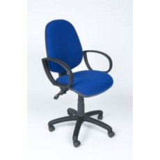 Windsor Highback Operator Chair + Arms R/Blue