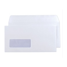 DL White 90gsm Window S/S Envelope SL170