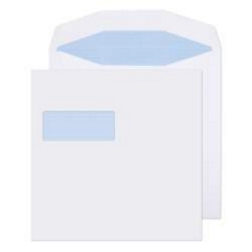 220 x 220 White Window self -seal Envelope