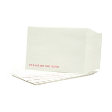 C4 White Board Backed P/Seal Envelopes