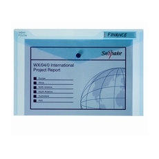 Snopake Polyfiles Foolscap, Blue