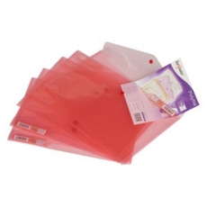 Snopake Polyfiles Foolscap, Red