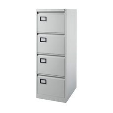 Filing Cabinet 4-drawer, Grey