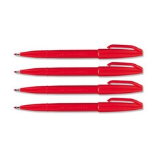 Pentel S520 Sign Pens Red