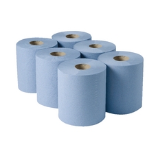 2Work Centrefeed Roll 3 Ply Blu 135M