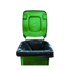 2Work Wheelie Bin Liners Black Pk100