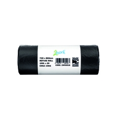 2Work Refuse Sack Roll Black Pk10x20