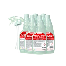 2Work Spray With Bleach 750ml Pk6