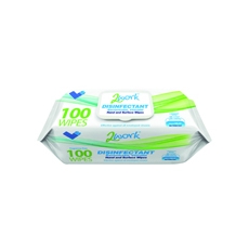 2Work Viricidal Wipes Pk100