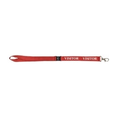 Breakaway Lanyards Visitor Red