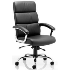 Mercury Executive Leather Chair with arms and headrest