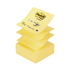 Post-It Z-Notes 76x76 Pstl Ylw Pk12