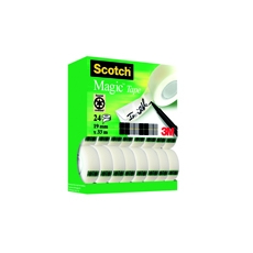 Scotch Magic Tape 19mm x 33m Pk 24