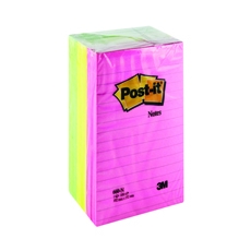 Post-It Lrg Fmt Ntes Asd 152x101 Pk6