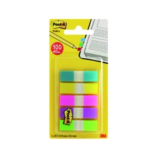 3M Post-It Index 12mm Ast Pk100