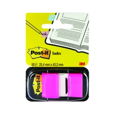 3M Post-It Index Tab 25mm Brgt Pk600