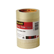 Scotch Easy Tear Clr Tape 25mmx66m