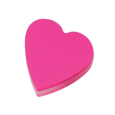 Post-It Heart 70x70mm Pnk Pk12 2007H