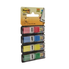 3M Post-It Index 4 Colour Disp Pk140