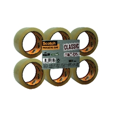 Scotch Packaging Tape 50mmx66m Pk6