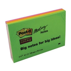 Post-it SS Meeting Neon 149x98 Pk4