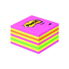 Post-it Neon Note Cube 76x76mm