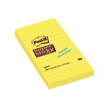 Post-It Spr Stcky Nte 102x152 Yw Pk6