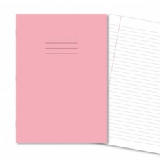 9x7" Exercise Books 8mm F/M 80Pg (229x178mm) Pink