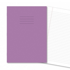 9x7" Exercise Books 8mm F/M 80Pg (229x178mm) Purple