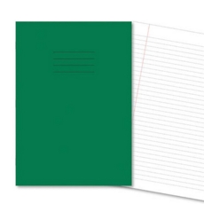 9x7" Exercise Books 8mm F/M 80Pg (229x178mm) Dark Gree