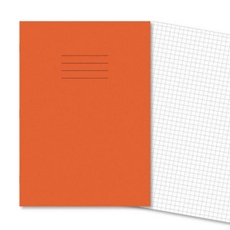 A4 Exercise Books 5mm Squared 80Pg Orange