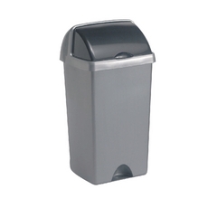 Addis Roll Top Bin 50L Metallic