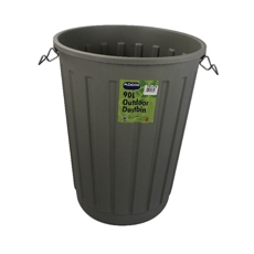 Addis Grey Dustbin Base Round 90Ltr