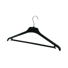 Alba Plastic Coat Hanger BlackPk20