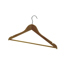 Alba Wooden Coat Hanger Pk25