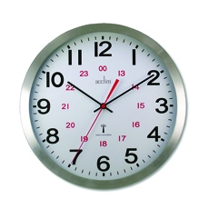 Acctim Century Rc Alu Wall Clock