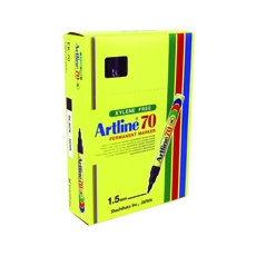 Artline 70 Markers Black Pk12