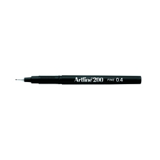 Artline 200 Pens Black Pk12