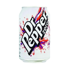 Dr Pepper Zero 330ml Cans Pk24