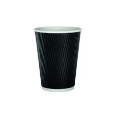 Black Ripple Cup 12Oz Pk500