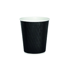 Black Ripple Cup 8Oz Pk500