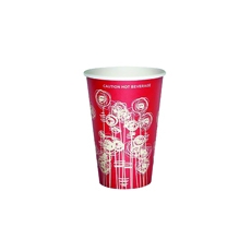 Vending Cup Red Swirl 9Oz Pk1000