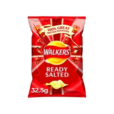 Walkers Ready Saltd Crsp 32.5g Pk32