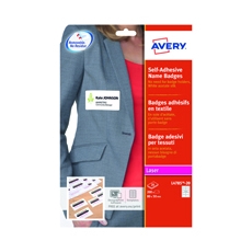 Avery Self-Adhesive Name Badge 80x50mm White L4785