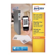 Avery QR Code L7120-25 Square Label  (^)