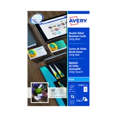 Avery Business Card Double Sided 8 Per Sheet 260gsm Matt
